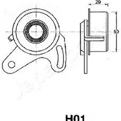 BE-H01 Japanparts Натяжитель ремня ГРМ