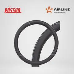 AWC-SL-01L AIRLINE Оплетка на руль из искусственной кожи с перфорацией, черного цвета, 40 см, L