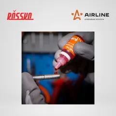 AG-AF-03 AIRLINE Герметик-фиксатор резьбы неразъемный, термостойкий, +250 С, 6 мл.