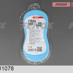 FAU1078 Fenox Губка, 22x11 см, голубой