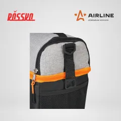 ADCB001 AIRLINE Сумка-холодильник, термосумка, PRO, 9 л., 25х22.5х16.5 см, водонепроницаемая, черная и серая