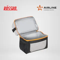 ADCB001 AIRLINE Сумка-холодильник, термосумка, PRO, 9 л., 25х22.5х16.5 см, водонепроницаемая, черная и серая