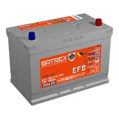 4610082703087 BATREX Аккумулятор ASIA EFB 6СТ-100 Ач 850A 304х175х223 обр VL B00