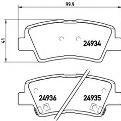 P 30 047 Brembo Колодки тормозные дисковые | зад |