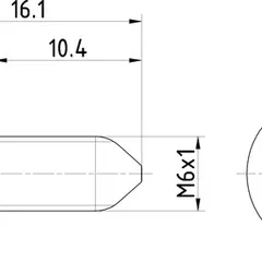 TPM0008 Textar Болт крепления тормозного диска M6x16, внутренний Torx, 2 в упаковке, передний, задний