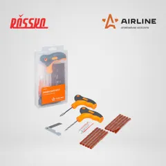 ATRK-8 AIRLINE Ремкомплект для бескамерных шин в прозрачном кейсе