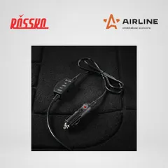 ADHC021 AIRLINE Накидка с подогревом на переднее сиденье 12 В, 35/45Вт, 100*50см, искусств.мех, черная | перед |