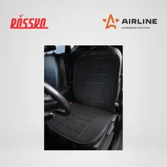 ADHC021 AIRLINE Накидка с подогревом на переднее сиденье 12 В, 35/45Вт, 100*50см, искусств.мех, черная | перед |