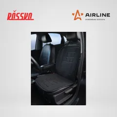 ADHC021 AIRLINE Накидка с подогревом на переднее сиденье 12 В, 35/45Вт, 100*50см, искусств.мех, черная | перед |