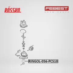 RINGOL-056-PCS10 Febest Кольцо уплотнительное распределителя зажигания (10 шт. в упаковке) | прав/лев |