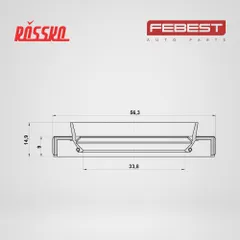 95HBY-35560915C Febest Сальник привода 33.8x56.3x9x14.9 | прав/лев |