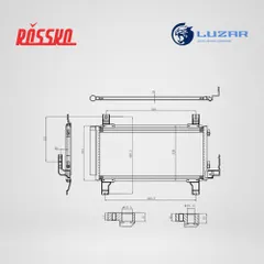 LRAC 2510 Luzar Радиатор кондиционера для Mazda 6, 02-