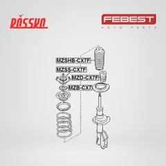 MZD-CX7F Febest Отбойник переднего амортизатора, передний, правый, левый