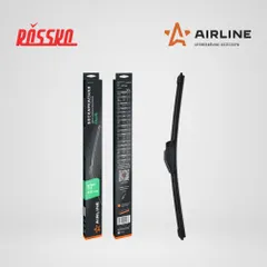 AWBBN430 AIRLINE Щетка стеклоочистителя бескаркасная PLUS 430мм (17 ) 1 адаптер (Hook 9x3, 9x4 - Крючок 9x3, 9x4)