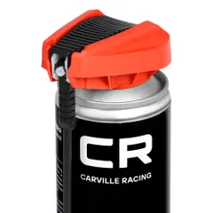G7400235 Carville Racing Силиконовая универсальная аэрозольная смазка CR 360 градус, распылитель 2 в 1, 400 мл