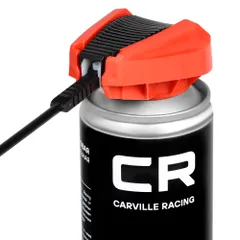 G7400235 Carville Racing Силиконовая универсальная аэрозольная смазка CR 360 градус, распылитель 2 в 1, 400 мл