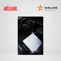 AFC-A-01 AIRLINE Накидка, подушка на сиденье из искусственного меха, белая, с коротким ворсом, 1 шт