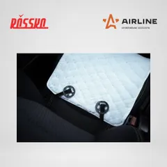 AFC-A-01 AIRLINE Накидка, подушка на сиденье из искусственного меха, белая, с коротким ворсом, 1 шт