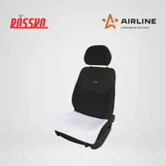 AFC-A-01 AIRLINE Накидка, подушка на сиденье из искусственного меха, белая, с коротким ворсом, 1 шт