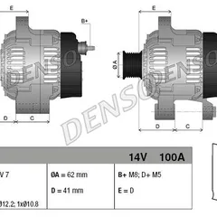 DAN632 Denso Генератор