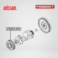 VWDS-001 Febest Шкив коленвала bks/bun/bng/asb/bug