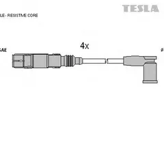 T076B Tesla Комплект высоковольтных проводов