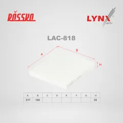LAC-818 LYNXauto Салонный фильтр