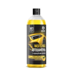 110410 Grass Автошампунь с карнаубским воском Wash & Wax (флакон 1л)