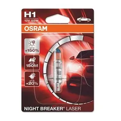 64150NL-01B Osram Лампа H1 12V 55W P14.5s NIGHT BREAKER LASER 150% больше света, 1 шт.