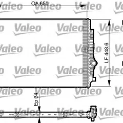735549 Valeo Радиатор системы охлаждения