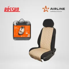 ACS-SF-03 AIRLINE Накидки Алькантара , передние (2 шт.), экокожа с перфорацией, бежевые