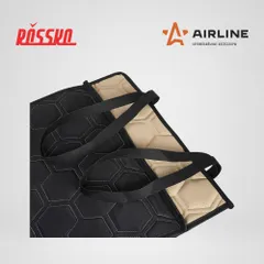 ACS-SF-03 AIRLINE Накидки Алькантара , передние (2 шт.), экокожа с перфорацией, бежевые