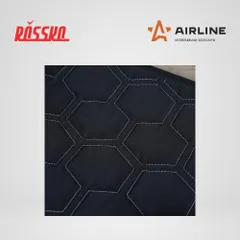 ACS-SF-03 AIRLINE Накидки Алькантара , передние (2 шт.), экокожа с перфорацией, бежевые