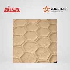 ACS-SF-03 AIRLINE Накидки Алькантара , передние (2 шт.), экокожа с перфорацией, бежевые