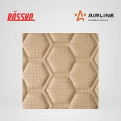 ACS-SF-03 AIRLINE Накидки Алькантара , передние (2 шт.), экокожа с перфорацией, бежевые