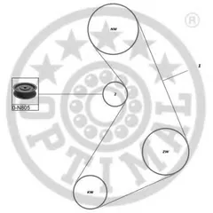 SK-1026 Optimal Комплект ремня ГРМ