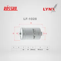 LF-1028 LYNXauto Топливный фильтр