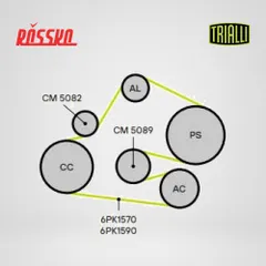 CM 5089 Trialli Ролик привод. ремня