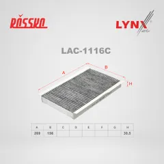 LAC-1116C LYNXauto Угольный фильтр салона