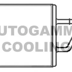 104878 AUTOGAMMA Теплообменник, отопление салона