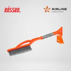 AB-R-12S AIRLINE Щетка от снега и льда с распушённой щетиной, скребок, 54 см