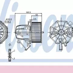 87075 Nissens Вентилятор салона