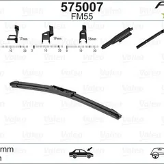 575007 Valeo Щетка стеклоочистителя First FB Multiconnection бескаркасная 550, 22, универсальные адаптеры