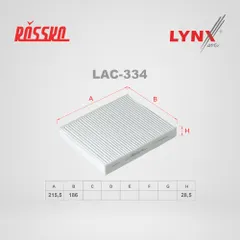 LAC-334 LYNXauto Фильтр салона