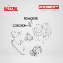 2390-CWVA Febest Натяжитель ремня, правый, левый