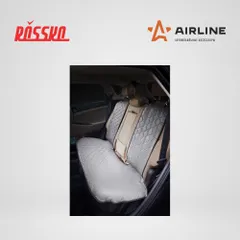 ACS-SB-02 AIRLINE Накидка Алькантара , задняя (3 предмета), экокожа с перфорацией, серая