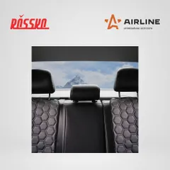 ACS-SB-02 AIRLINE Накидка Алькантара , задняя (3 предмета), экокожа с перфорацией, серая