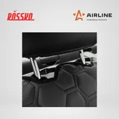 ACS-SB-02 AIRLINE Накидка Алькантара , задняя (3 предмета), экокожа с перфорацией, серая