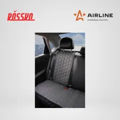 ACS-SB-02 AIRLINE Накидка Алькантара , задняя (3 предмета), экокожа с перфорацией, серая