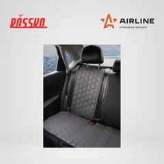 ACS-SB-02 AIRLINE Накидка Алькантара , задняя (3 предмета), экокожа с перфорацией, серая